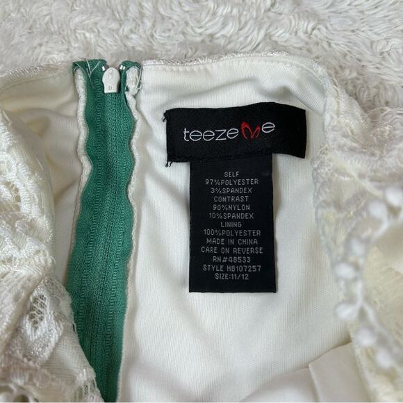 Teeze Me ruffle and lace fit and flare sleeveless dress, size 11/12 - Picture 8 of 8
